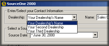 Selecting a Dealership Name